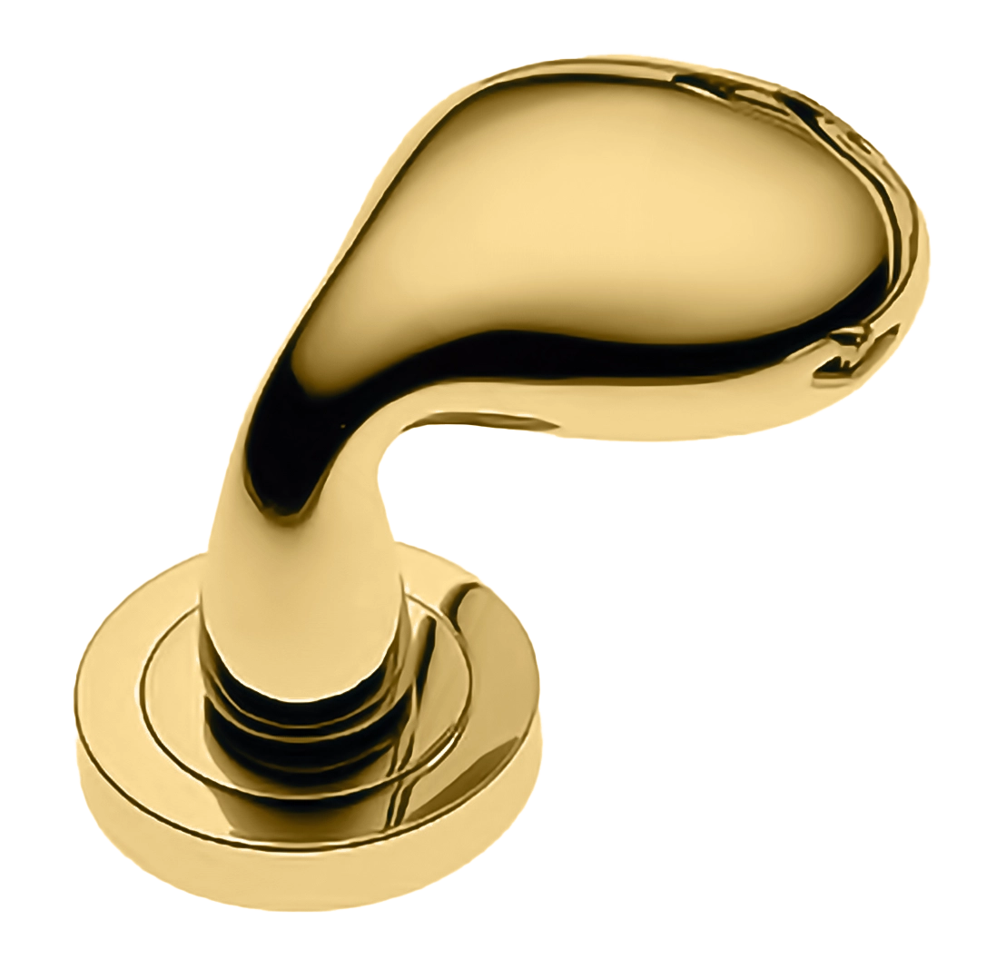 Ручка дверная SIENA-2 R2 OTL раздельная на круглой розетке, цвет - золото фото купить Ижевск