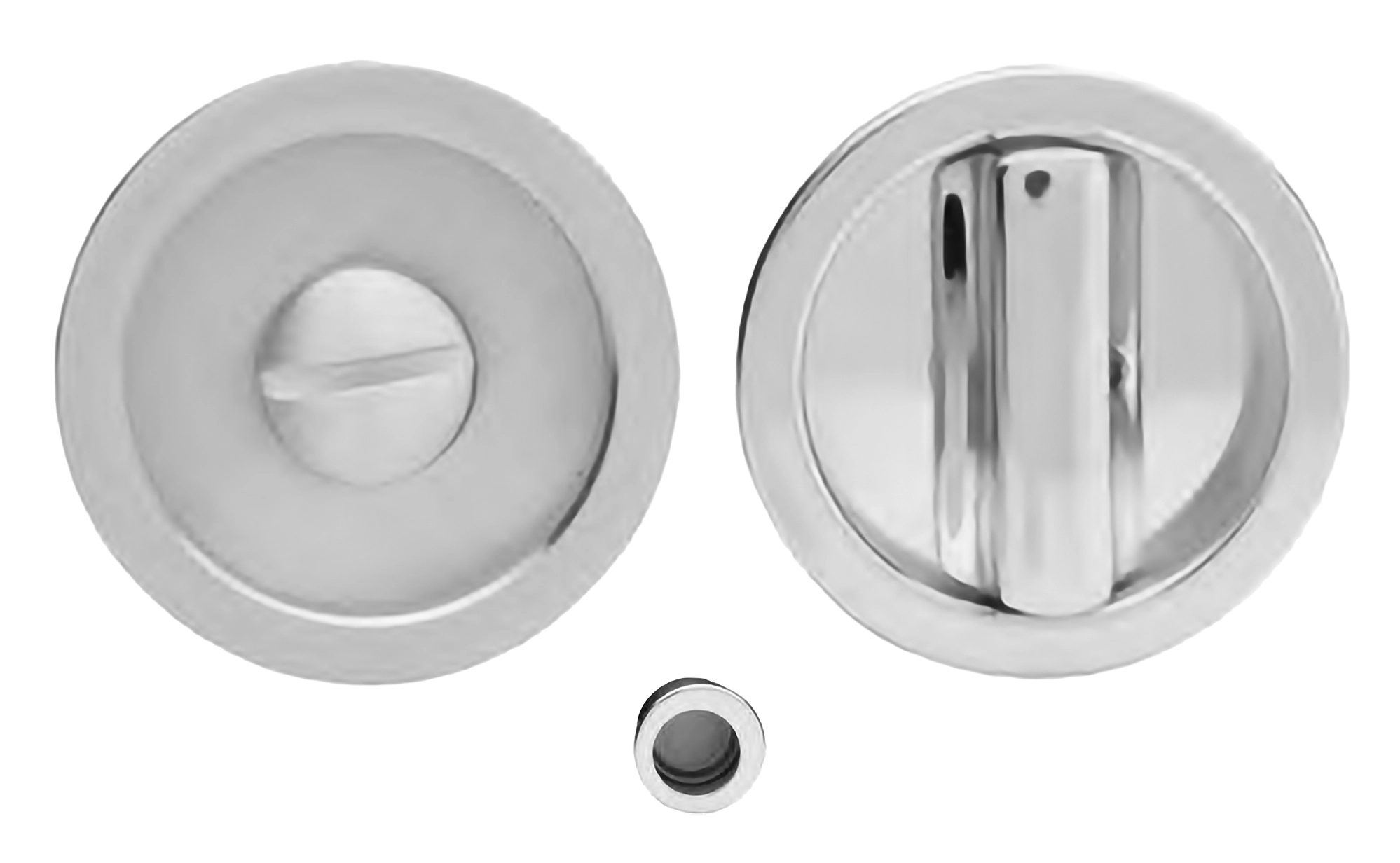 Ручка для раздвижной двери ART.55/A CRO с заверткой WC и пальчиковой ручкой, цвет - хром фото купить Ижевск