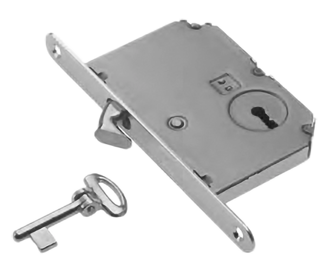 Замок с ключом буратино ART.SR2 CRO для раздвижной двери, цвет - хром фото купить Ижевск