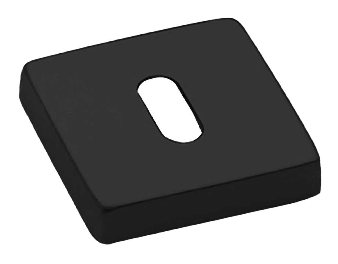 Накладка на ключевой цилиндр LUX-FK-S4 NERO на квадратной розетке под ключ буратино, цвет - черный фото купить Ижевск