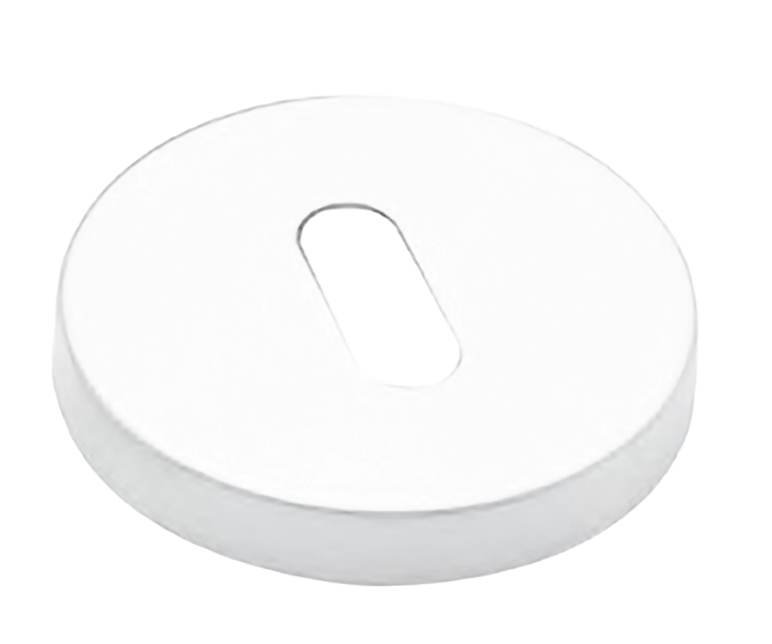 Накладка на ключевой цилиндр LUX-FK-R6 BIA на круглой розетке под ключ буратино, цвет - белый фото купить Ижевск