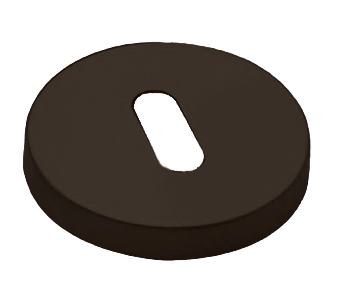 Накладка на ключевой цилиндр LUX-FK-R6 ANT на круглой розетке под ключ буратино, цвет - антрацит фото купить Ижевск