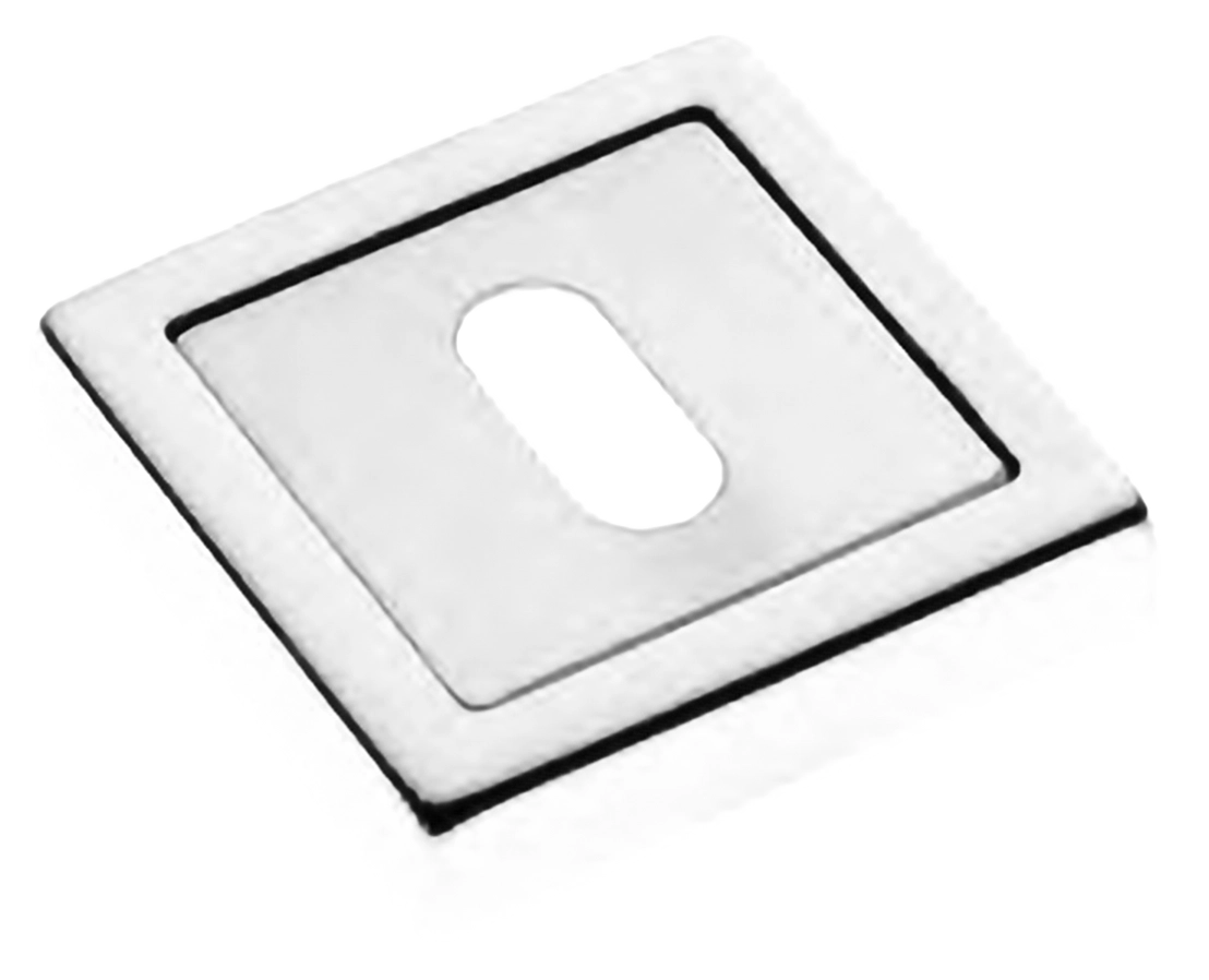 Накладка на ключевой цилиндр LUX-FK-S3 BIA на квадратной розетке под ключ буратино, цвет - белый фото купить Ижевск