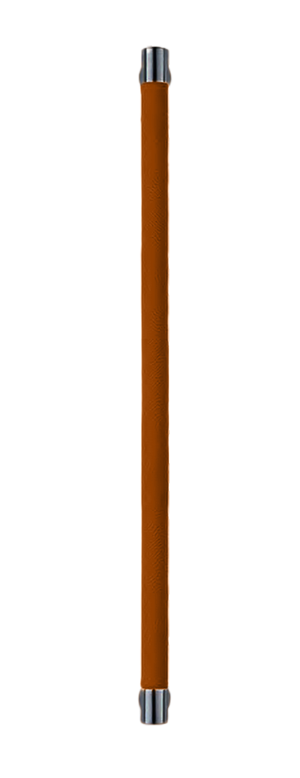 Ручка-скоба HIDE LEATHER PH/B NERO/CUOIO, цвет - черный/светло-коричневый фото купить Ижевск