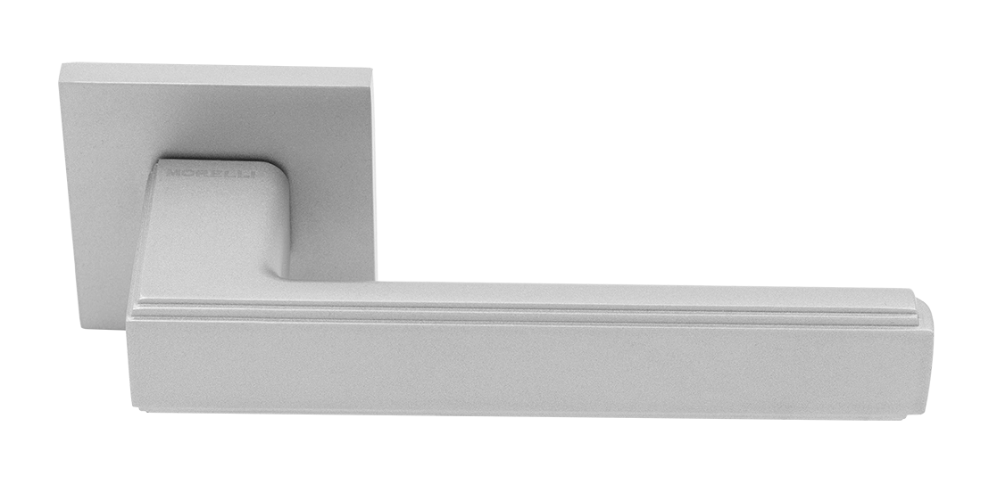 Ручка дверная MH-64-S6 ASC STEPS на квадратной розетке 6 мм, цвет анодированный матовый хром фото купить Ижевск