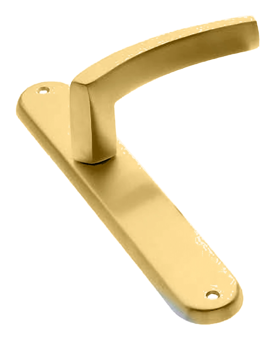 Ручка дверная на планке WIND PL OSA, цвет матовое золото, латунь фото купить в Ижевске