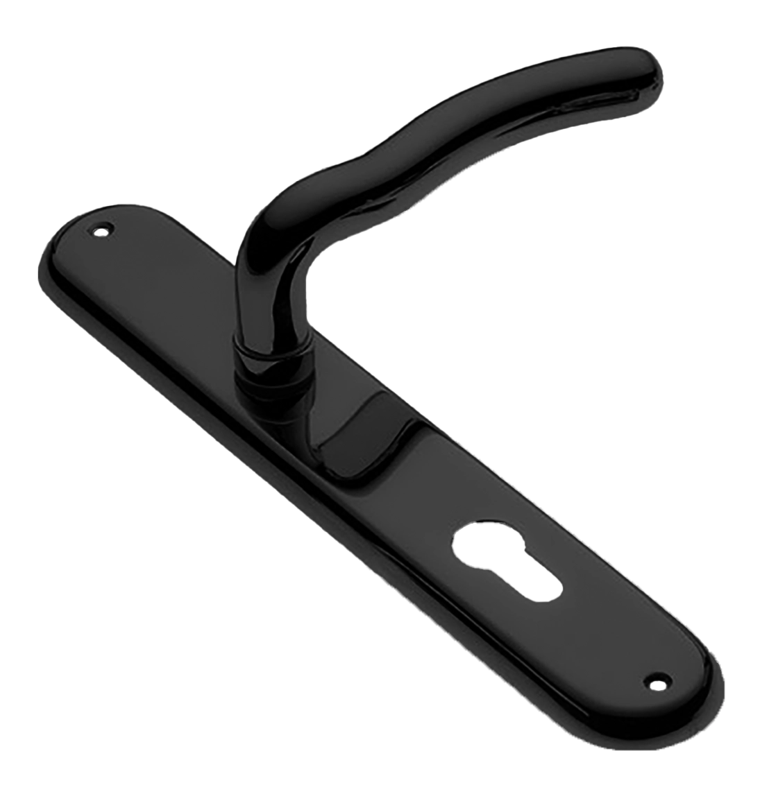 Ручка дверная на планке SNAKE PL NERO, цвет черный, латунь фото купить в Ижевске