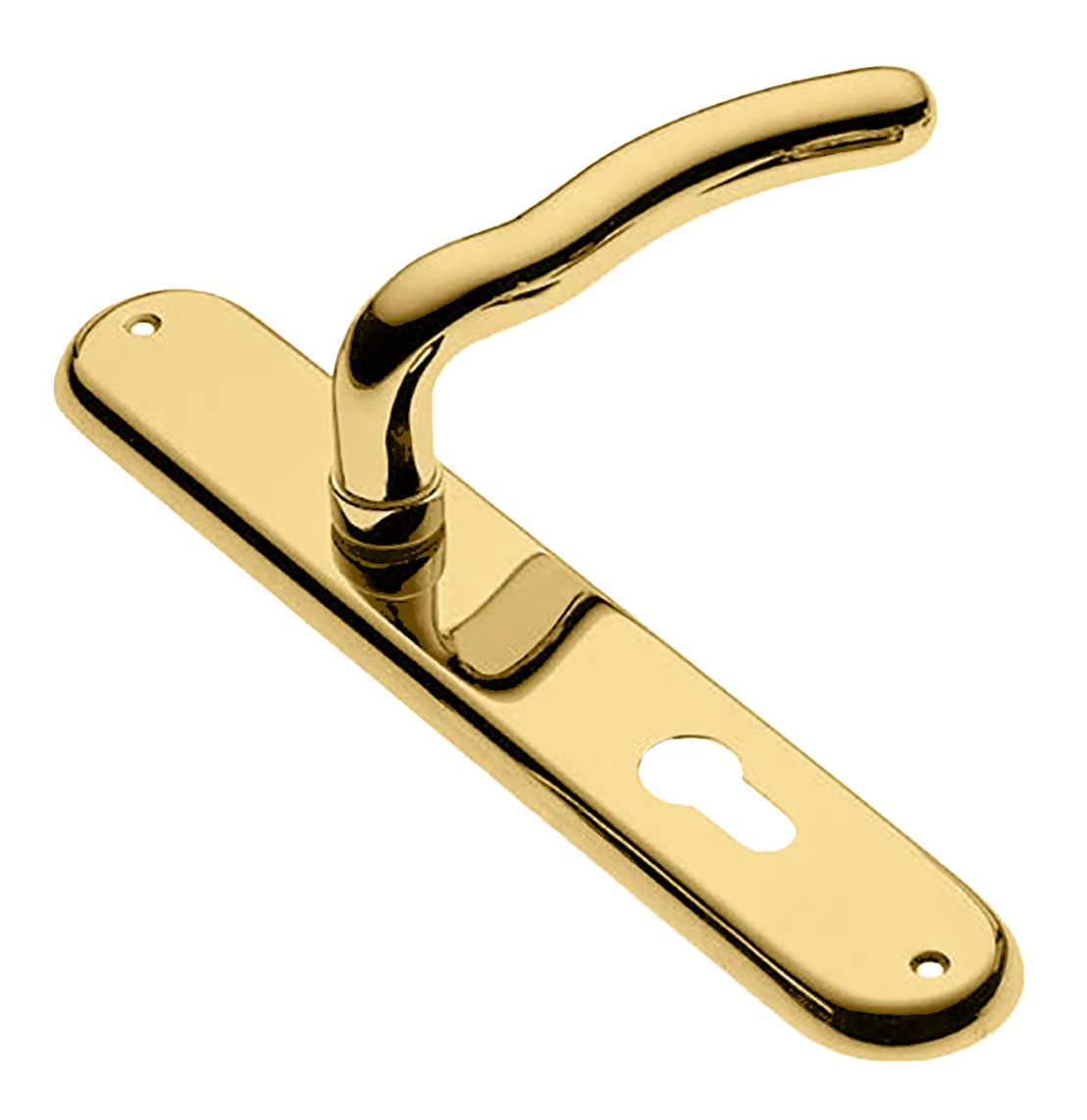 Ручка дверная на планке SNAKE PL OTL, цвет золото, латунь фото купить в Ижевске