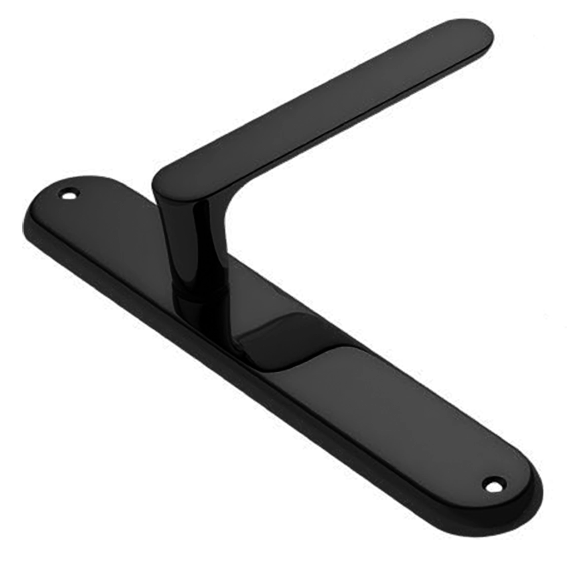 Ручка дверная на планке LE BOAT PL NERO, цвет черный, латунь фото купить в Ижевске