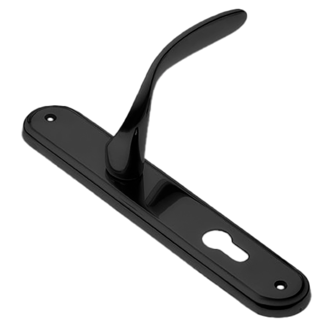 Ручка дверная на планке COBRA PL NERO, цвет черный, латунь фото купить в Ижевске