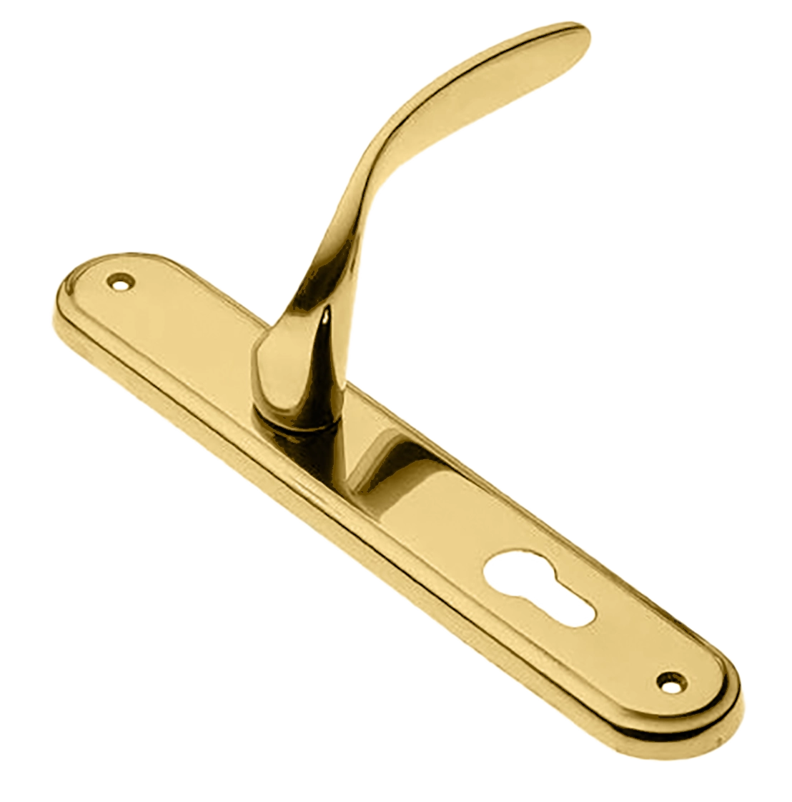 Ручка дверная на планке COBRA PL OTL, цвет золото, латунь фото купить в Ижевске