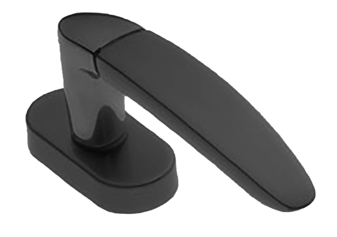 Ручка оконная SAIL W1 NERO на прямоугольной розетке, цвет черный, латунь фото купить в Ижевске