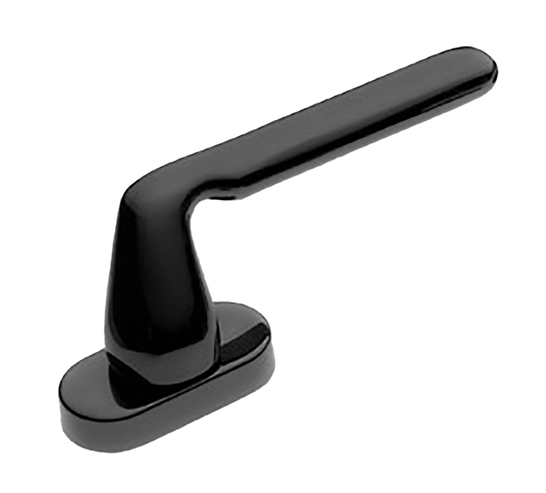 Ручка оконная NIRVANA W1 NERO на прямоугольной розетке, цвет черный, латунь фото купить в Ижевске