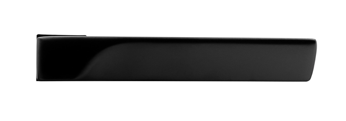 Ручка дверная FIORD-SM NERO-ST, с невидимой квадратной розеткой, цвет черный soft-touch, ЦАМ фото купить в Ижевске