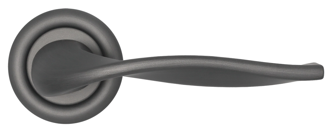 Ручка дверная SKYSCRAPER R7 SST на круглой розетке, цвет Летняя гроза/Summer Storm фото купить в Ижевске