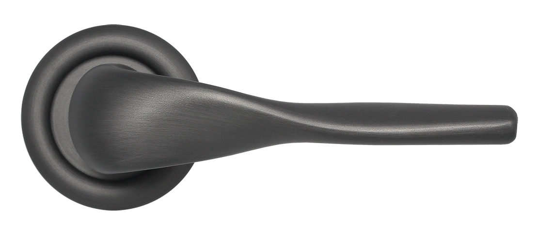 Ручка дверная LVB R7 SST на круглой розетке, цвет Летняя гроза/Summer Storm фото купить в Ижевске