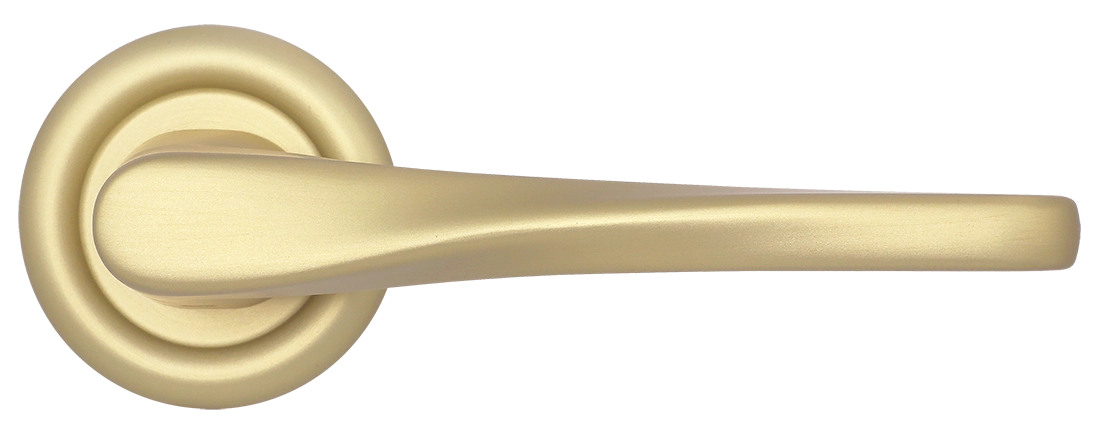 Ручка дверная THE OLYMPICS R7 AH на круглой розетке, цвет Осенний мёд/Autumn Honey фото купить в Ижевске