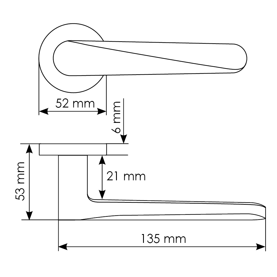 Комплект дверных ручек MH-58-R6 BL с заверткой MH-WC-R6 BL + магнитный замок M1895 BL, цвет черный фотомореллиИжевск