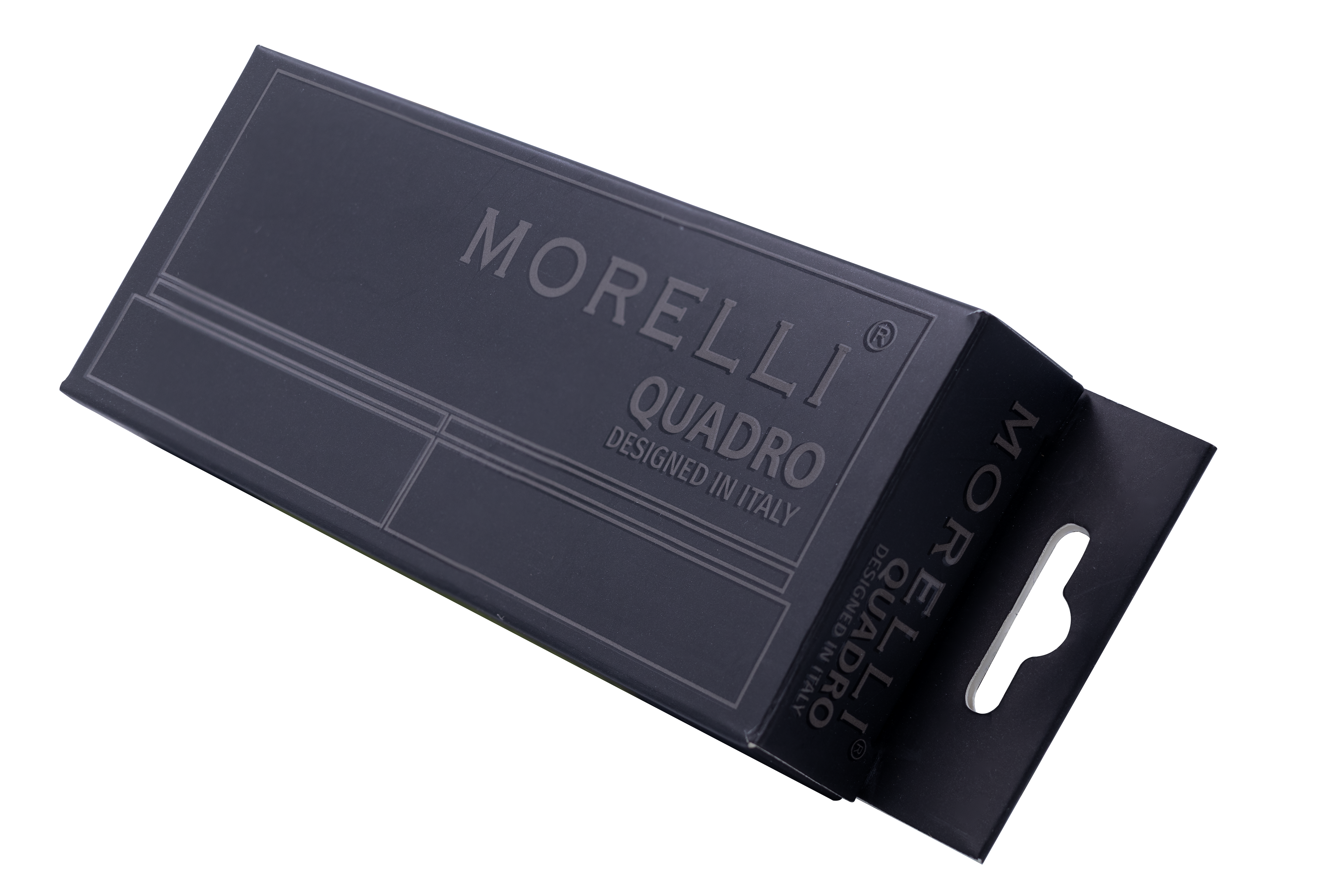 Петля алюминиевая QUADRO-2 BL без врезки на квадратной оси, цвет черный фото morelli Ижевск