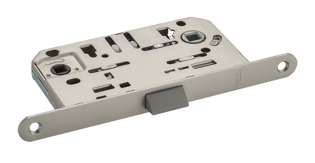 Замок межкомнатный 1895P MSN с ответной планкой, бесшумный многофункциональный, цвет матовый сатинированный никель фото купить Ижевск