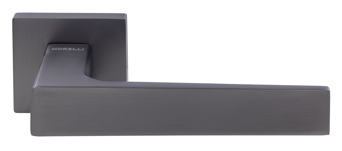 Ручка дверная MIRA  MH-54-S6 GR раздельная на квадратной розетке, цвет графит, ЦАМ фото купить Ижевск