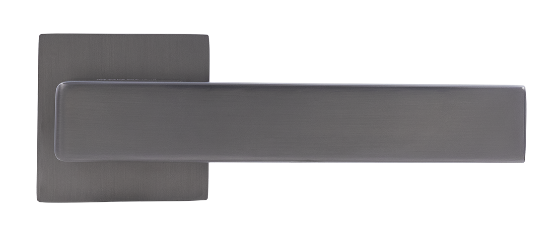 Ручка дверная LOT MH-56-S6 GR раздельная на квадратной розетке 6 мм, цвет графит, ЦАМ фото купить в Ижевске