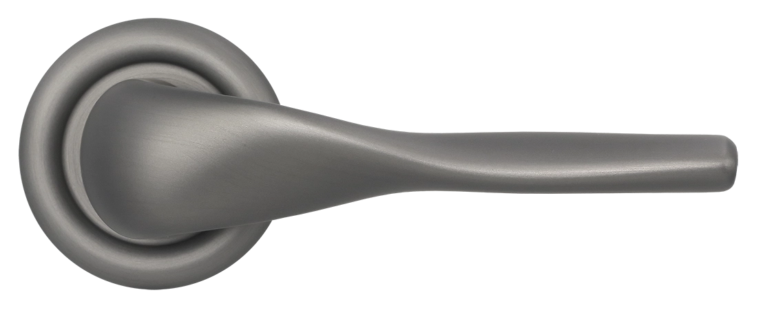 Ручка дверная LVB R7 WF на круглой розетке, цвет Зимняя стужа/Winter Frost фото купить в Ижевске