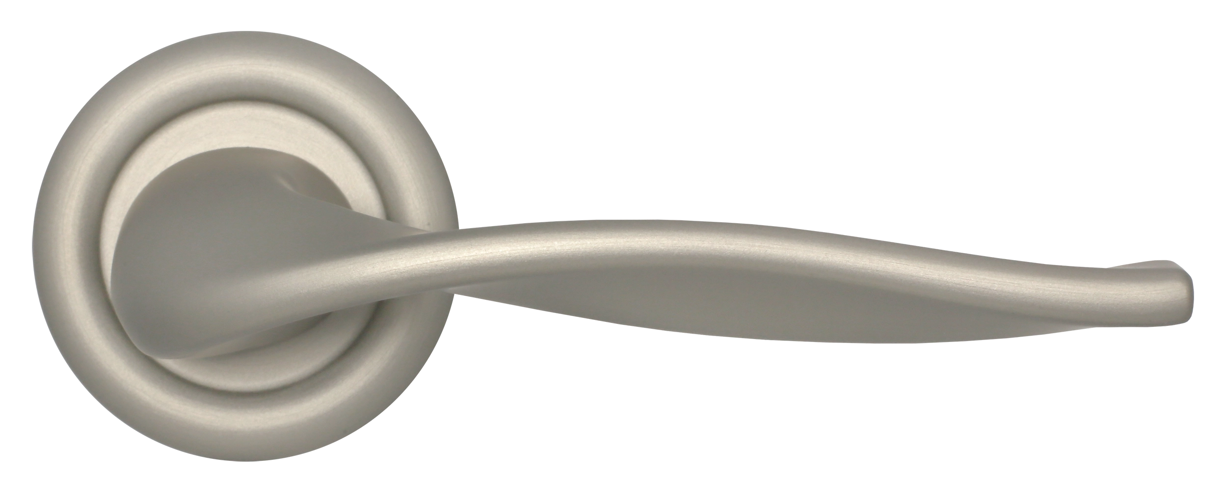 Ручка дверная SKYSCRAPER R7 SMI на круглой розетке, цвет Весенняя дымка/Spring Mist фото купить в Ижевске