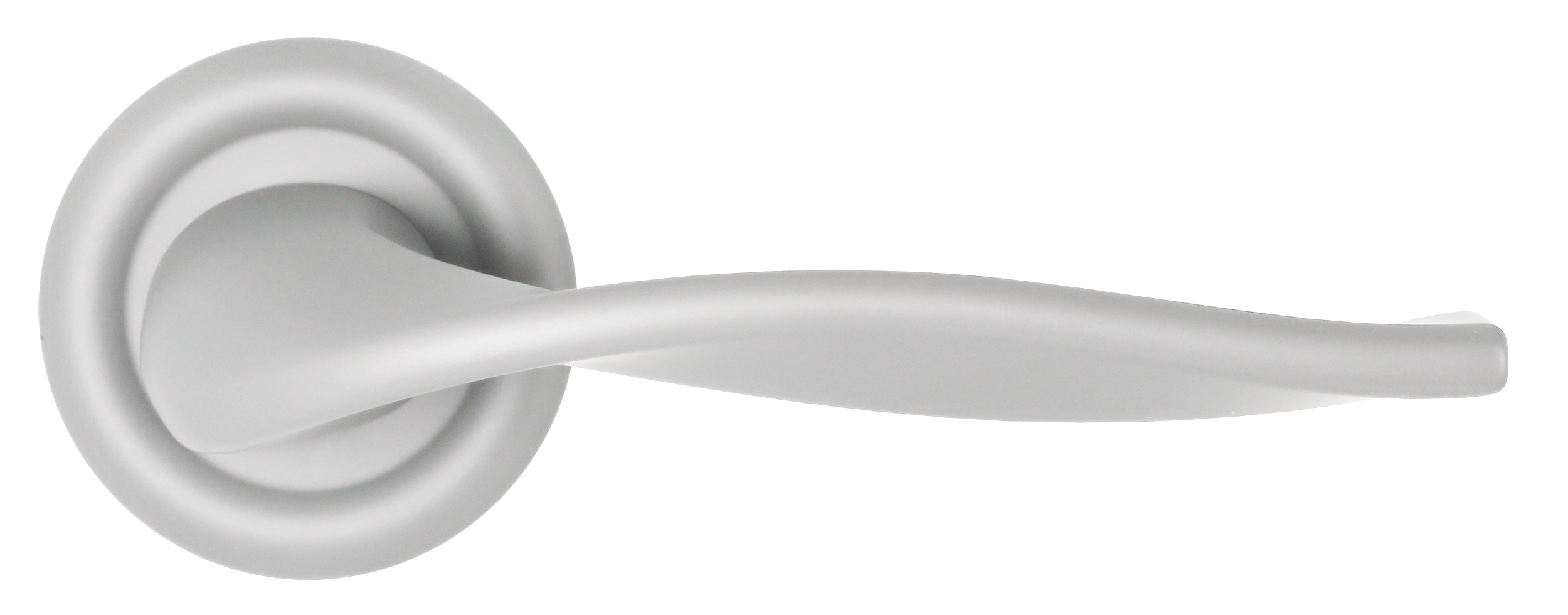 Ручка дверная SKYSCRAPER R7 SSW на круглой розетке, цвет Стокгольмский снегопад/Stockholm Snowfall фото купить в Ижевске