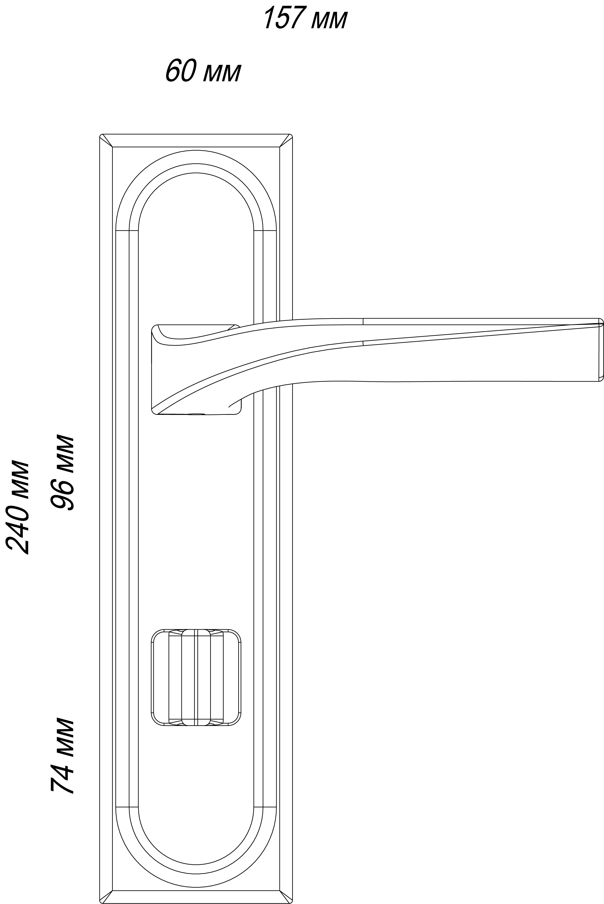 Ручка дверная WD CONCERT HALL PLS WF на планке, цвет Зимняя стужа/Winter Frost фото фурнитура Ижевск