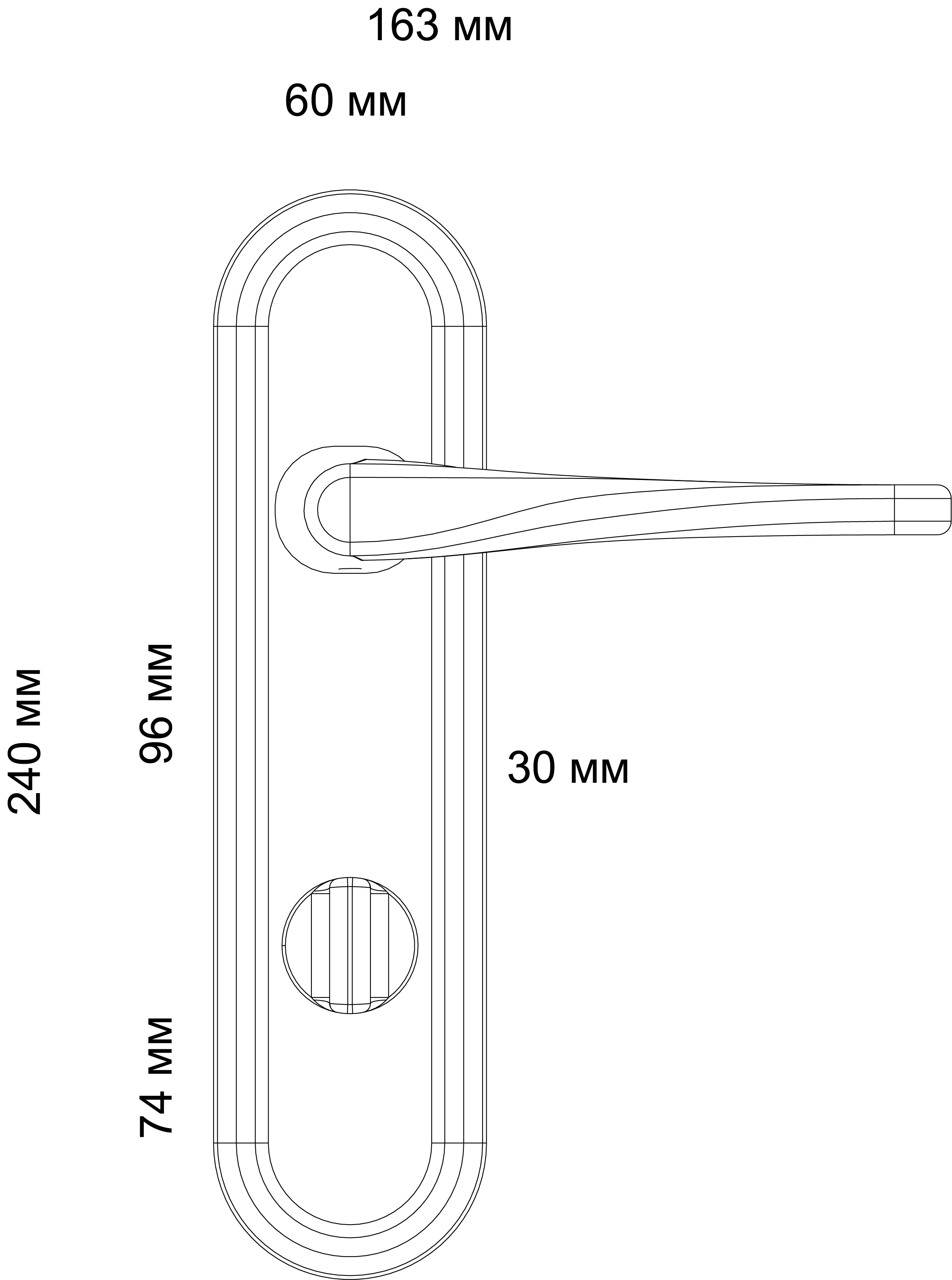 Ручка дверная THE OLYMPICS PLR WF на планке, цвет Зимняя стужа/Winter Frost фото фурнитура Ижевск