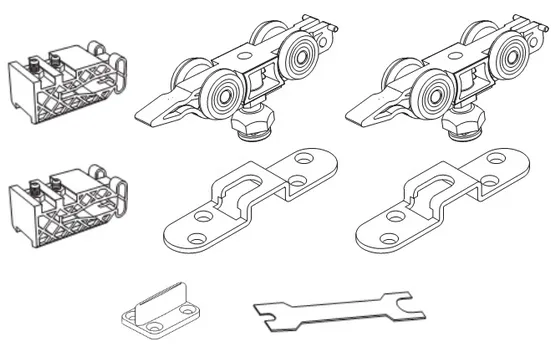 STABLE SET V-2 160KG, комплект ролики-стопор 160кг фото купить Ижевск