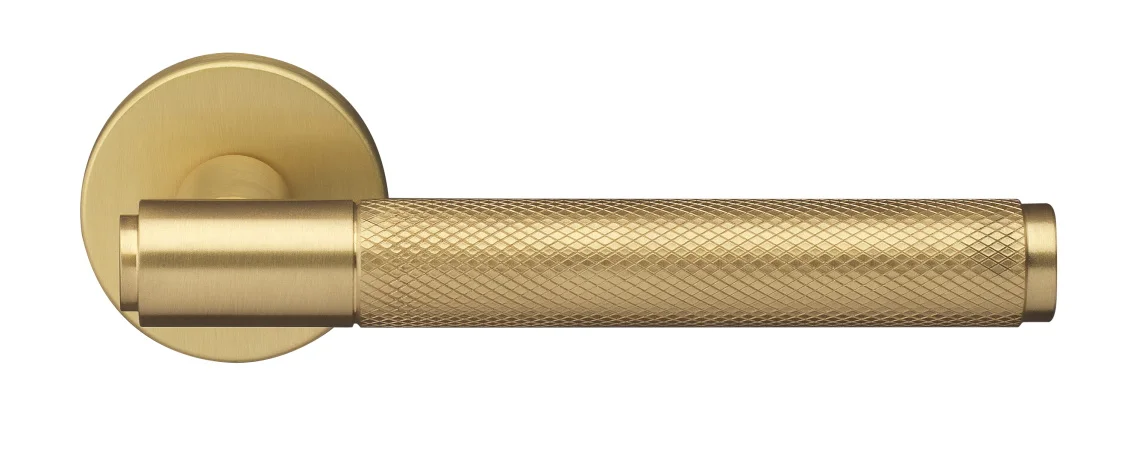 BRIDGE R6 OSA, ручка дверная с усиленной розеткой, цвет -  матовое золото фото купить Ижевск