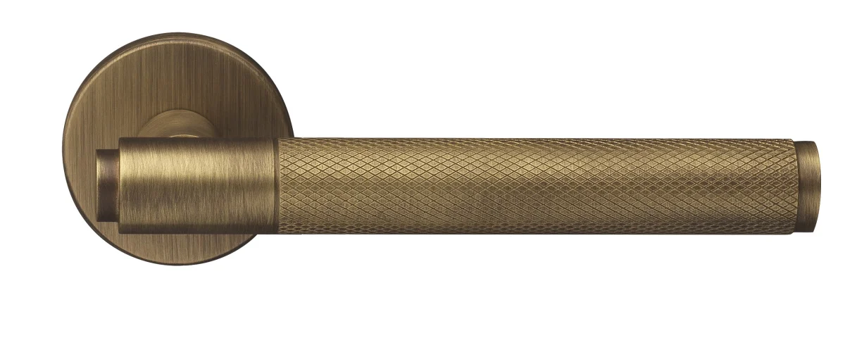 BRIDGE R6 BGO, ручка дверная с усиленной розеткой, цвет -  матовая бронза фото купить Ижевск