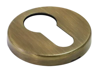 Накладка на евроцилиндр LUX-KH-R3-E OBR круглая, цвет кофе