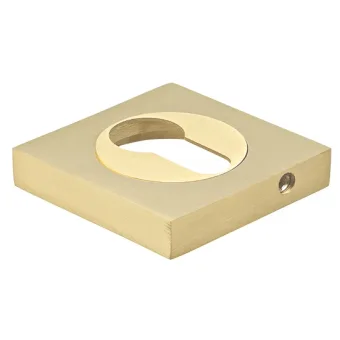Накладка на евроцилиндр LUX-KH-S2 OSA квадратная, цвет матовое золото