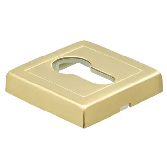 Накладка на евроцилиндр LUX-KH-S3 OSA квадратная, цвет матовое золото