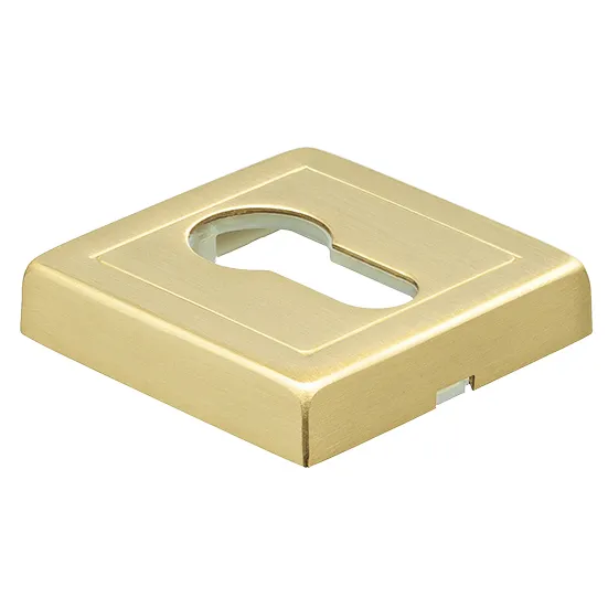 Накладка на евроцилиндр LUX-KH-S3 OSA квадратная, цвет матовое золото фото купить Ижевск