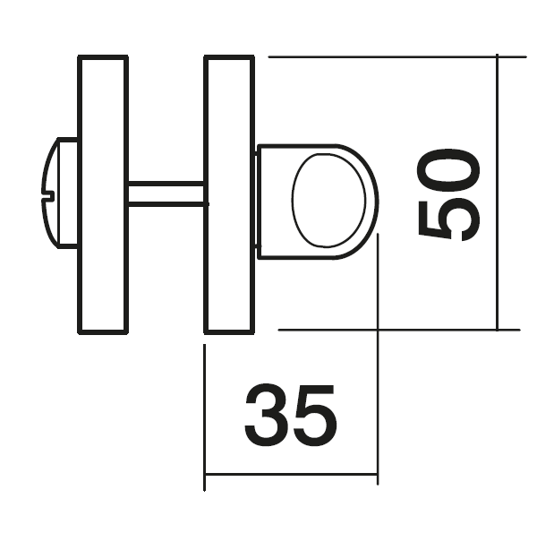 LUX-WC-R3 OBR, завертка сантехническая, цвет - кофе фото купить в Ижевске