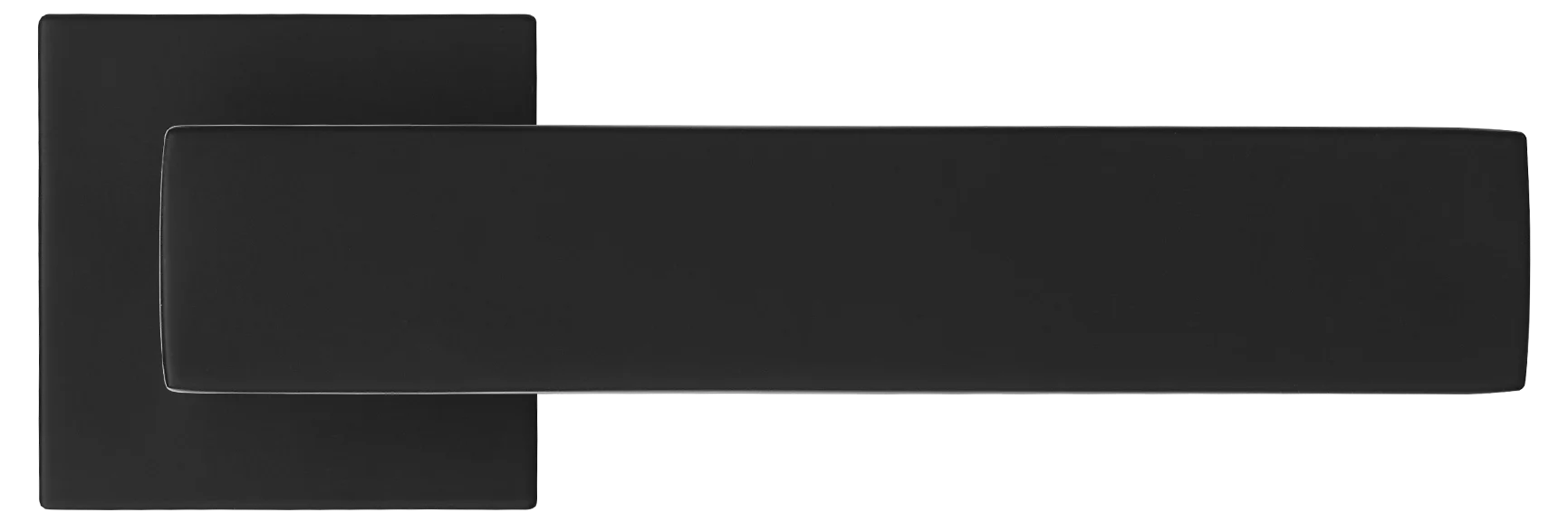 MIRA, ручка дверная на квадратной розетке MH-54-S6 BL, цвет - черный фото купить в Ижевске
