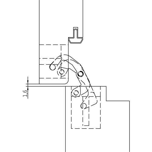 HH-19 B, скрытая петля, цвет - черный фотомореллиИжевск