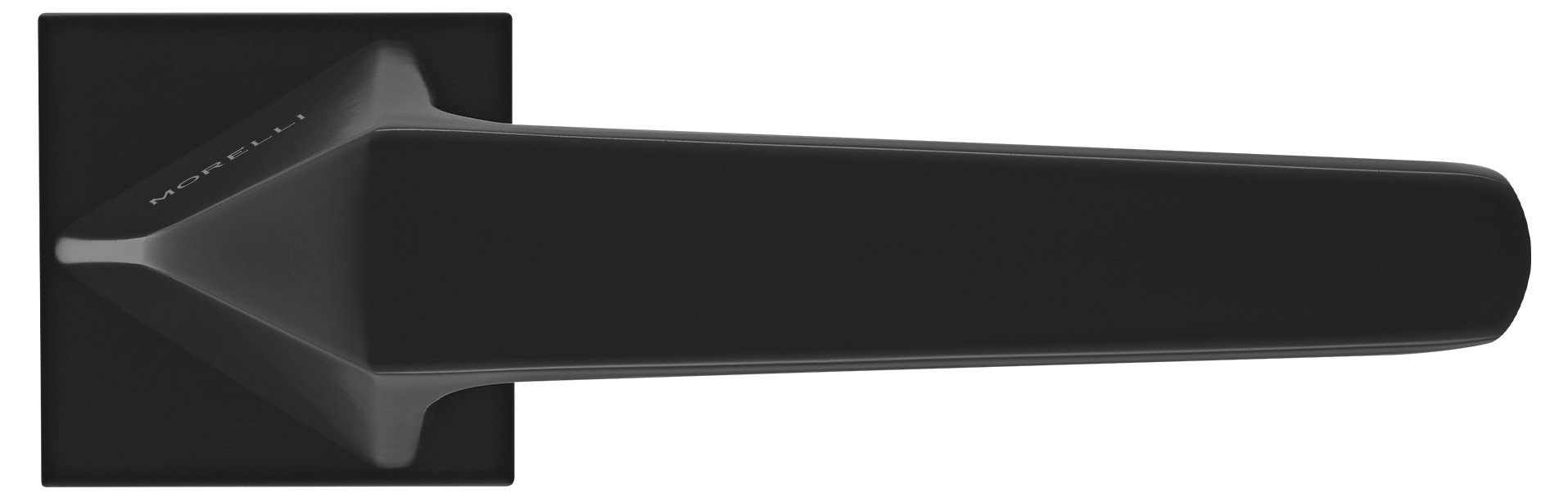 SOUK ручка дверная на квадратной розетке 6 мм, MH-55-S6 BL, цвет - черный фото купить в Ижевске