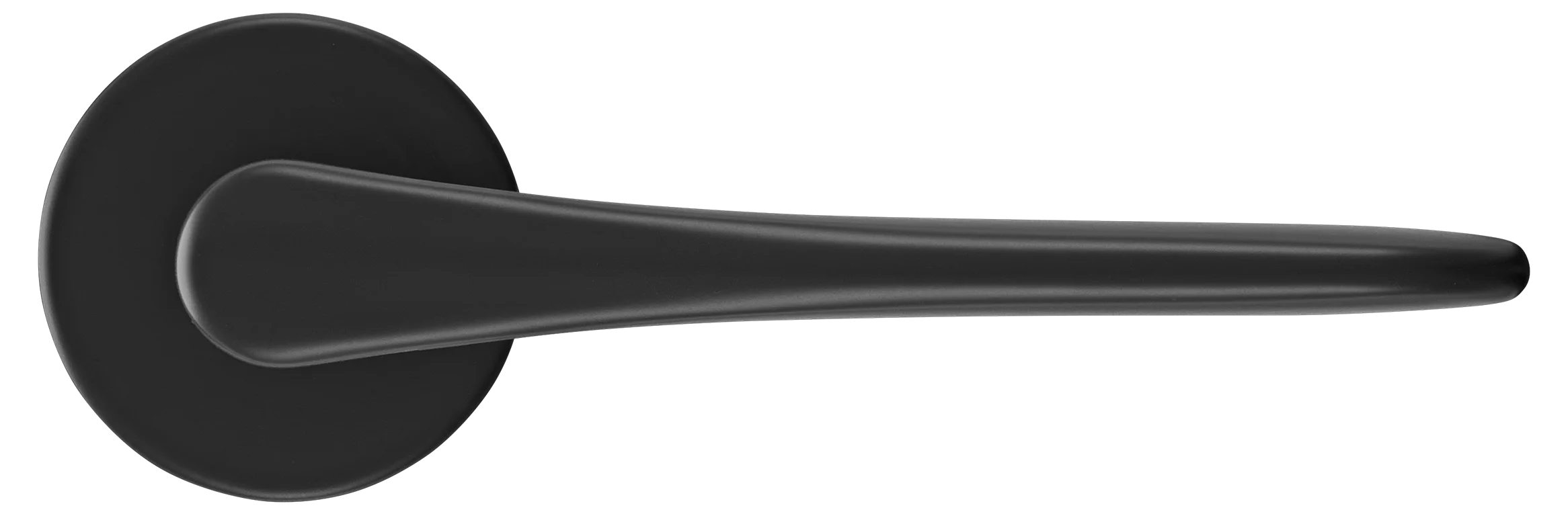 AULA R5 NERO, ручка дверная на розетке 7мм, цвет -  черный фото купить в Ижевске