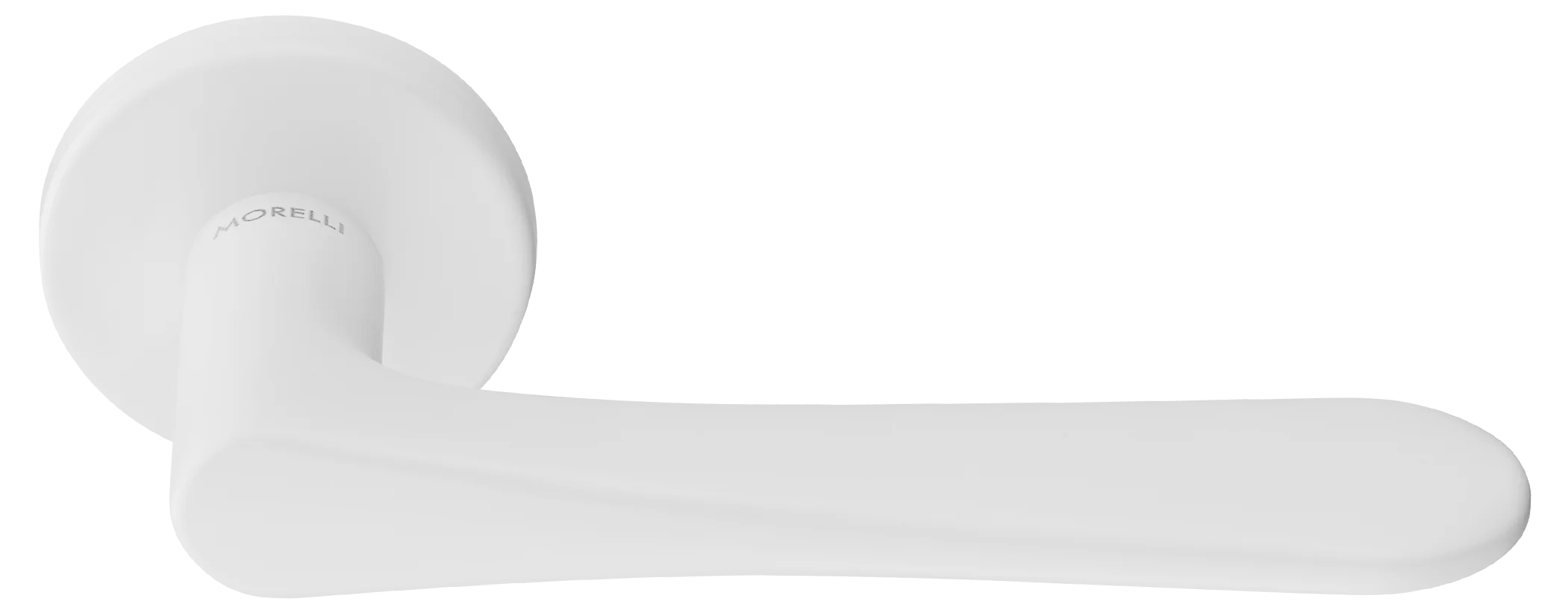 AULA R5 BIA, ручка дверная на розетке 7мм, цвет -  белый фото купить Ижевск