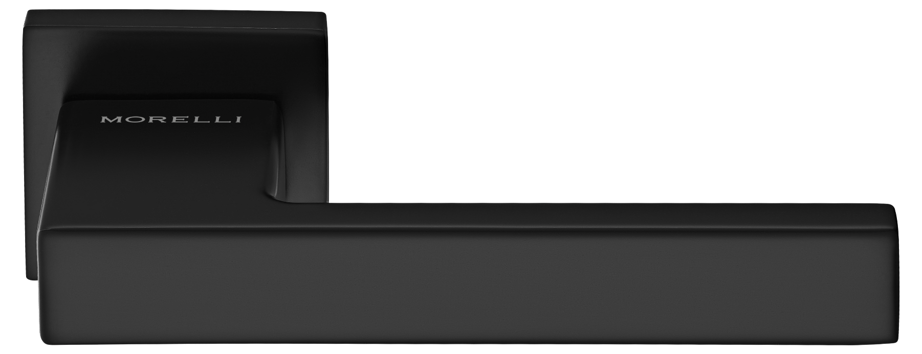 LOT ручка дверная на квадратной розетке 6 мм, MH-56-S6 BL, цвет - черный фото купить Ижевск