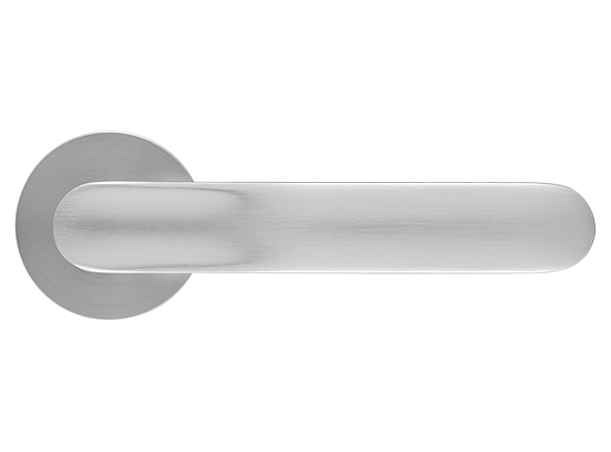 GARAK ручка дверная на круглой розетке 6 мм, MH-59-R6 MSC, цвет - мат. сатинированный хром фото купить в Ижевске